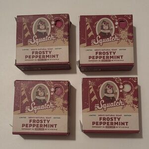 Dr. Squatch | Bundle Holiday Limited Edition Mens Soap Frosty Peppermint 4 Avail